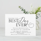 Invitation Avant Le Meilleur Jour, Dîner De Répétition Mariag (Debout devant)