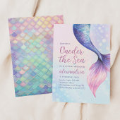 Invitation Avant le premier anniversaire de la sirène de mer