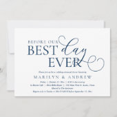 Invitation Avant Notre Jour, Dîner De Répétition Mariage Invi (Devant)