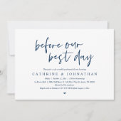 Invitation Avant Notre Meilleure Journée, Dîner De Répétition (Devant)
