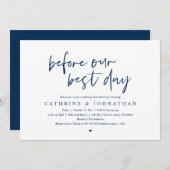 Invitation Avant Notre Meilleure Journée, Dîner De Répétition (Devant / Derrière)