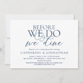 Invitation Avant Nous, Nous Dînons, Dîner De Répétition Maria (Devant)