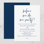 Invitation Avant Nous, Nous Faisons La Fête, Dîner De Répétit (Devant / Derrière)