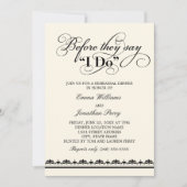 Invitation Avant Qu'Ils Disent Je Fais Un Dîner De Répétition (Devant)