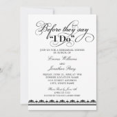 Invitation Avant Qu'Ils Disent Je Fais Un Dîner De Répétition (Devant)