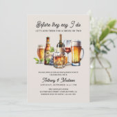 Invitation Avant qu'ils disent que je fais Bière Fiançailles (Debout devant)