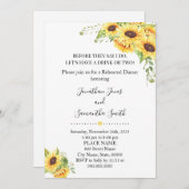 Invitation Avant qu'ils disent que je fais des tournesols rép (Devant / Derrière)