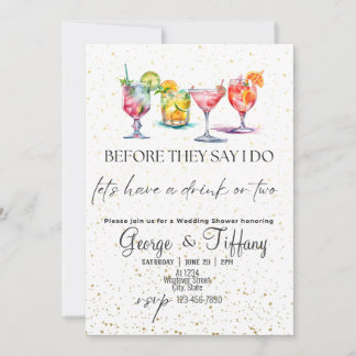 Invitation Avant Qu'Ils Disent Que Je Fais Wedding shower