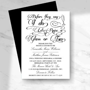 Invitation Avant qu'ils disent que je le fais, levons un verr