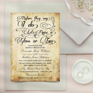 Invitation Avant qu'ils disent que je le fais, levons un verr