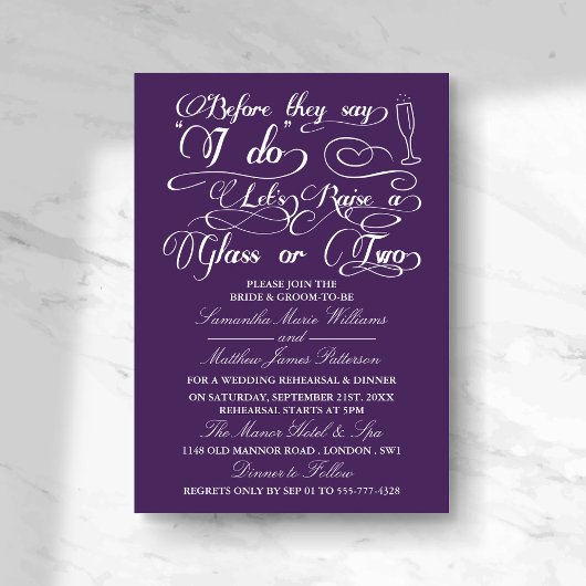 Invitation Avant qu'ils disent que je le fais, levons un verr