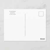 Invitation avec adresse de retour pour Dire Oui à  (Dos)