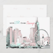 Invitation Avec amour de Chicago (Devant / Derrière)