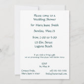 Invitation avec Cattleya Orchidées Vertes et Blanc (Dos)