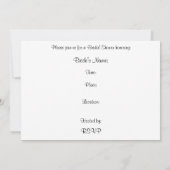 Invitation Avec cette bague, amour de mariage vintage romanti (Dos)