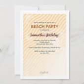 Invitation avec citation d'été (Dos)