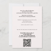 Invitation 🎓Avec code QR Fête de fin d'études moderne (Dos)