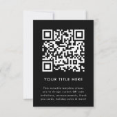Invitation avec code QR | Invitation scannable pol (Devant)