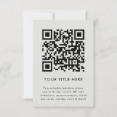 Invitation avec code QR | Invitation scannable pol (Devant)