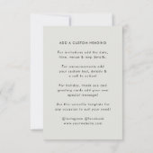 Invitation avec code QR | Invitation scannable pol (Dos)