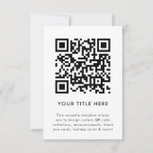 Invitation avec code QR | Invitation scannable pol (Devant)