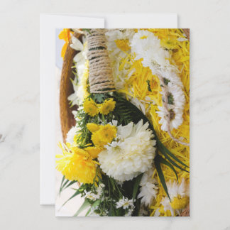 Invitation avec couverture de composition florale