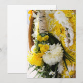 Invitation avec couverture de composition florale (Devant / Derrière)