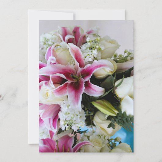 Invitation avec couverture florale (Devant)