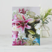 Invitation avec couverture florale (Debout devant)