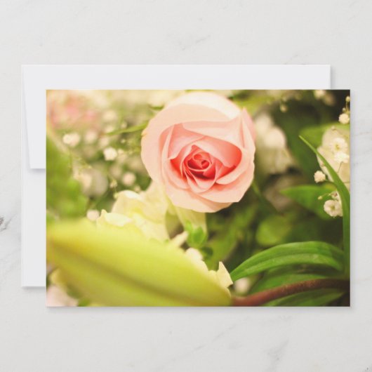 Invitation avec couverture florale (Devant)