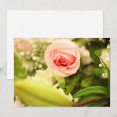 Invitation avec couverture florale (Devant / Derrière)