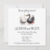 Invitation avec cygnes (Devant)
