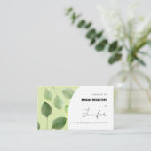 Invitation avec de belles feuilles de eucalyptus v (Debout devant)