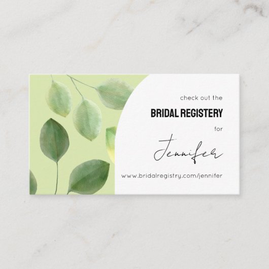 Invitation avec de belles feuilles de eucalyptus v (Devant)