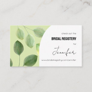 Invitation avec de belles feuilles d'eucalyptus ve