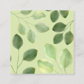 Invitation avec de belles feuilles d'eucalyptus ve (Dos)