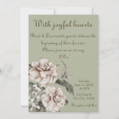 Invitation Avec des coeurs joyeux (Devant)