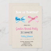 Invitation avec des nœuds ou des nœuds pap (Devant / Derrière)