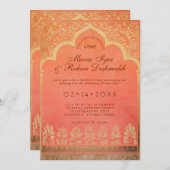 Invitation Avec détails Marigold Harmony (Devant / Derrière)