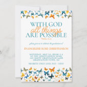 Invitation Avec Dieu toutes les choses sont possibles papillo (Devant)