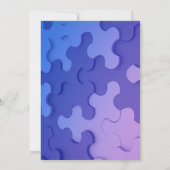 Invitation avec effet 3D Puzzle (Dos)