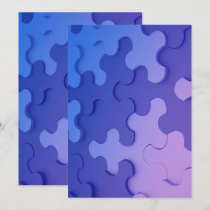 Invitation avec effet 3D Puzzle 