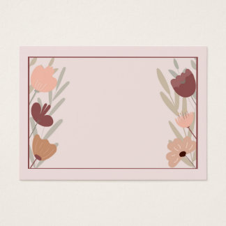 invitation avec fleurs et plantes