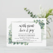 Invitation Avec grand amour et joie, Dîner de répétition Mari (Debout devant)