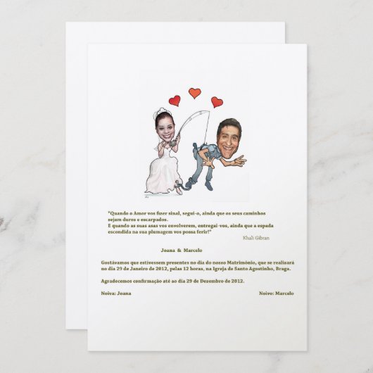 Invitation avec Imite (Devant / Derrière)