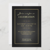 Invitation avec Initiales Personnalisées Anniversa (Dos)