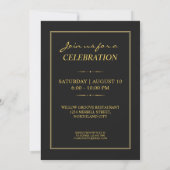 Invitation avec Initiales Personnalisées Anniversa (Dos)