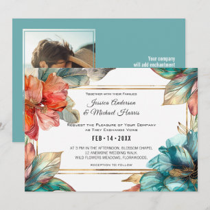 Invitation Avec la photo Hibiscus Serenade Paradise
