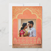 Invitation Avec la photo Marigold Harmony (Dos)