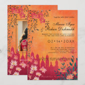 Invitation Avec la photo Sunset Serenade Mariage (Devant / Derrière)